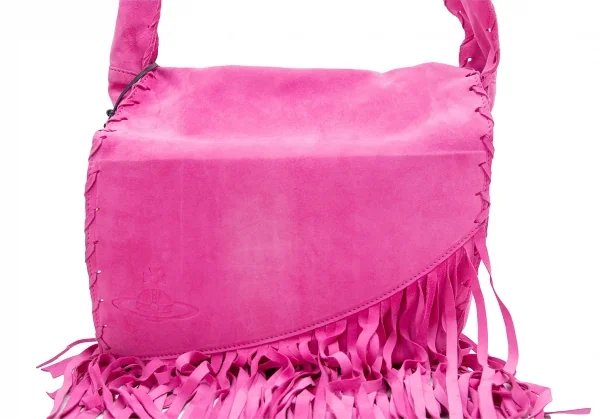 ヴィヴィアンウエストウッドVivienne Westwood フリンジショルダーバッグ ピンク K-122801_003