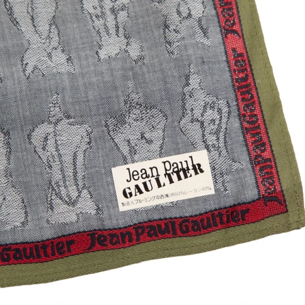 ジャンポールゴルチエJean Paul GAULTIER トルソージャガードハンカチ グレー他 K-122934_008