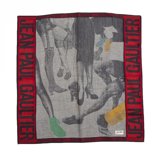 ジャンポールゴルチエJean Paul GAULTIER フットジャガードハンカチ グレー他 K-122939_001