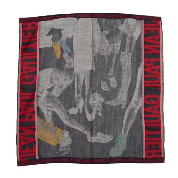 ジャンポールゴルチエJean Paul GAULTIER フットジャガードハンカチ グレー他 K-122939_008