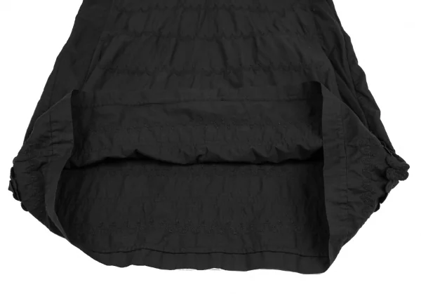 ISSEY MIYAKE HaaT Embroidered Lace V-neck Short Sleeve Dress K-122973_013