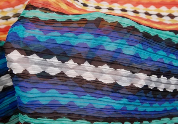 プリーツプリーズPLEATS PLEASE カラフルボーダープリーツ