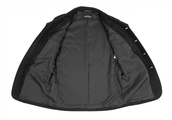 トリコ コムデギャルソンtricot COMME des GARCONS メルトン4Bジャケット 黒M位 K-123084_013