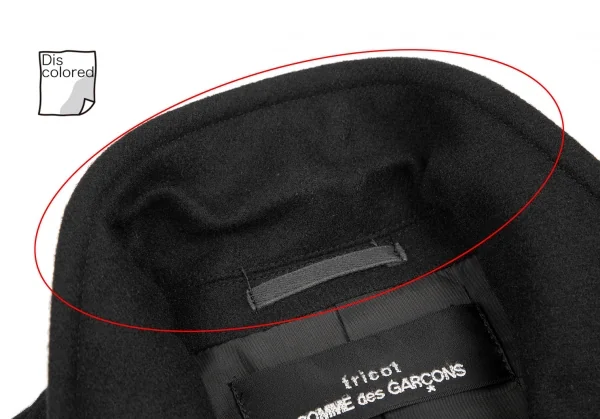 トリコ コムデギャルソンtricot COMME des GARCONS メルトン4Bジャケット 黒M位 K-123084_005