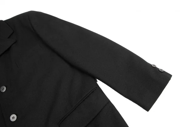 トリコ コムデギャルソンtricot COMME des GARCONS メルトン4Bジャケット 黒M位 K-123084_008