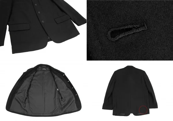 トリコ コムデギャルソンtricot COMME des GARCONS メルトンセットアップスーツ 黒M位 K-123086_006