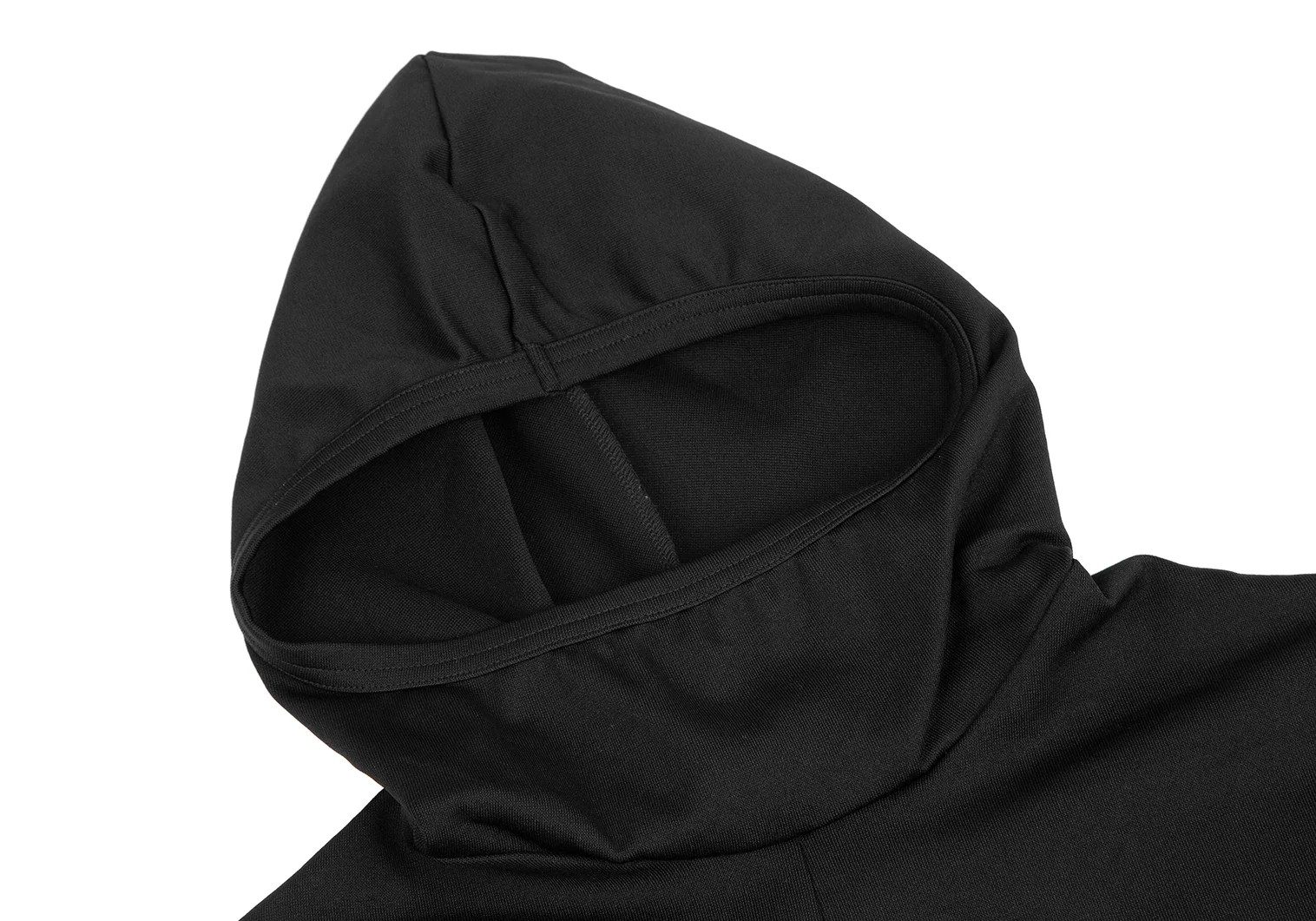 コムデギャルソンCOMME des GARCONS ナイロン変形ストレッチフーテッドカットソー 黒M位 【レディース】 コムデギャルソンCOMME des GARCONS ナイロン変形ストレッチフー