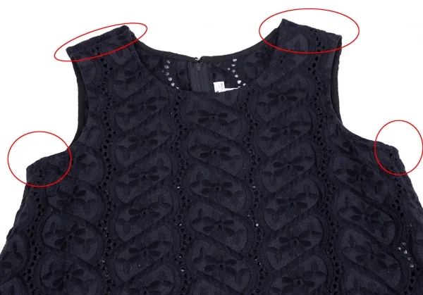 COMME des GARCONS Round-Hem Floral Lace Dress K-123165_003