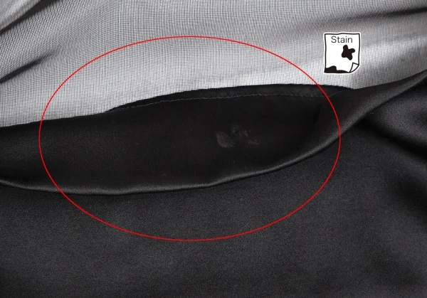 ヨウジヤマモト ノアールYohji Yamamoto NOIR メッシュ切替シルクワンピース 黒S K-123170_004