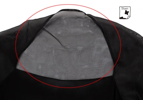 ヨウジヤマモト ノアールYohji Yamamoto NOIR メッシュ切替シルクワンピース 黒S K-123170_008