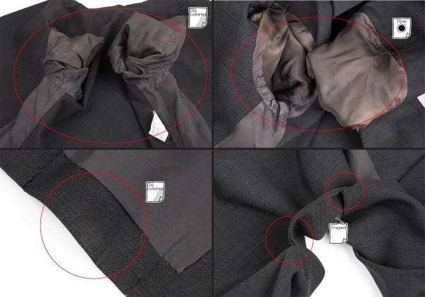 Yohji Yamamoto FEMME Asymmetry Double Jacket K-123176_016