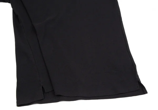 ナノユニバースnano universe コットンモックネックTシャツ 黒L K-123178_004