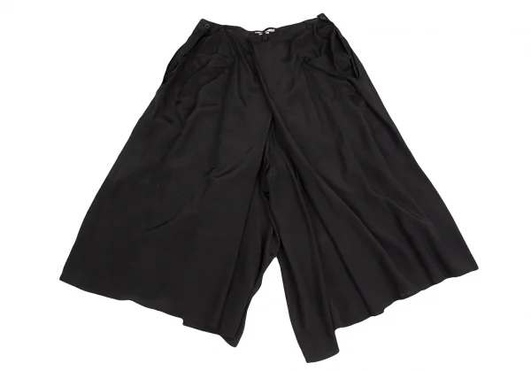 ヨウジヤマモト プールオムYohji Yamamoto POUR HOMME レーヨンハカマパンツ 黒3 K-123181_010