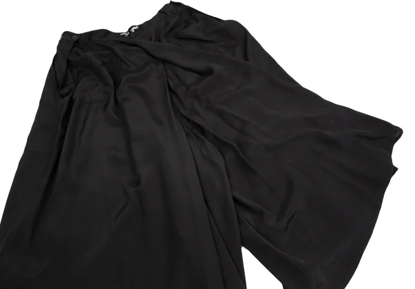 ヨウジヤマモト プールオムYohji Yamamoto POUR HOMME レーヨンハカマパンツ 黒3 K-123181_014