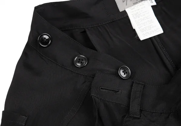 ヨウジヤマモト プールオムYohji Yamamoto POUR HOMME レーヨンハカマパンツ 黒3 K-123181_004