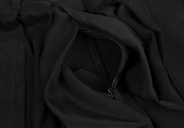 ヨウジヤマモト プールオムYohji Yamamoto POUR HOMME レーヨンハカマパンツ 黒3 K-123181_006