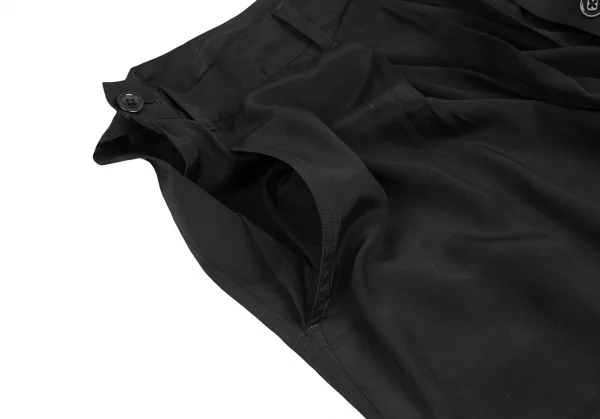 ヨウジヤマモト プールオムYohji Yamamoto POUR HOMME レーヨンハカマパンツ 黒3 K-123181_007