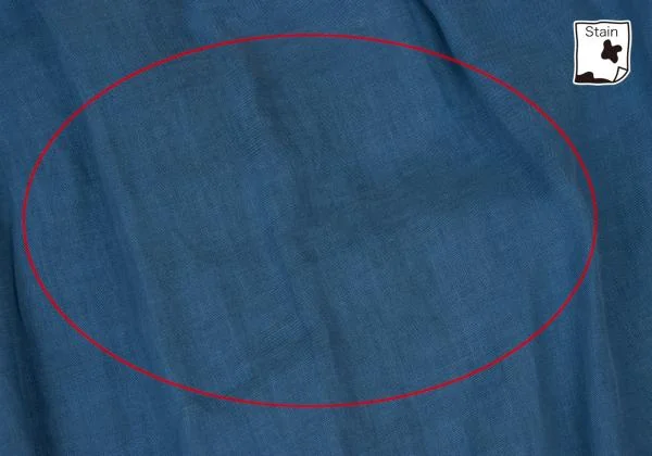 ヨウジヤマモト プールオムYohji Yamamoto POUR HOMME リネンレーヨンバイカラーバルーンカラスパンツ 青黒3 K-123182_004