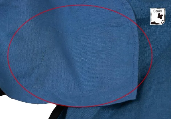 ヨウジヤマモト プールオムYohji Yamamoto POUR HOMME リネンレーヨンバイカラーバルーンカラスパンツ 青黒3 K-123182_012