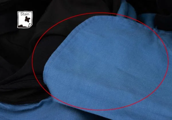 ヨウジヤマモト プールオムYohji Yamamoto POUR HOMME リネンレーヨンバイカラーバルーンカラスパンツ 青黒3 K-123182_013