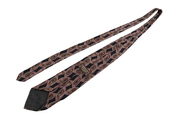 ジバンシィGIVENCHY シルクペイズリーネクタイ 濃紺ベージュ K-123394_006