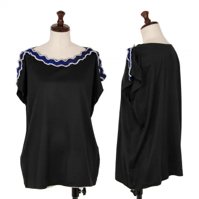 ISSEY MIYAKE Pleated Taping French Sleeve T Shirt