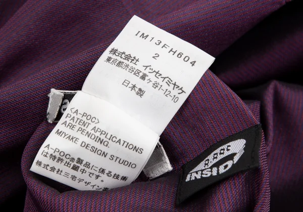 ISSEY MIYAKE A.POC INSIDE Pasted Stripe Sleeveless Dress K-123421_014