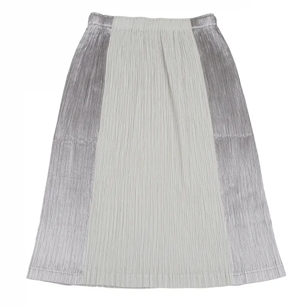 イッセイミヤケISSEY MIYAKE メタリック切替セットアップスーツ シルバーグレー2 K-123428_018