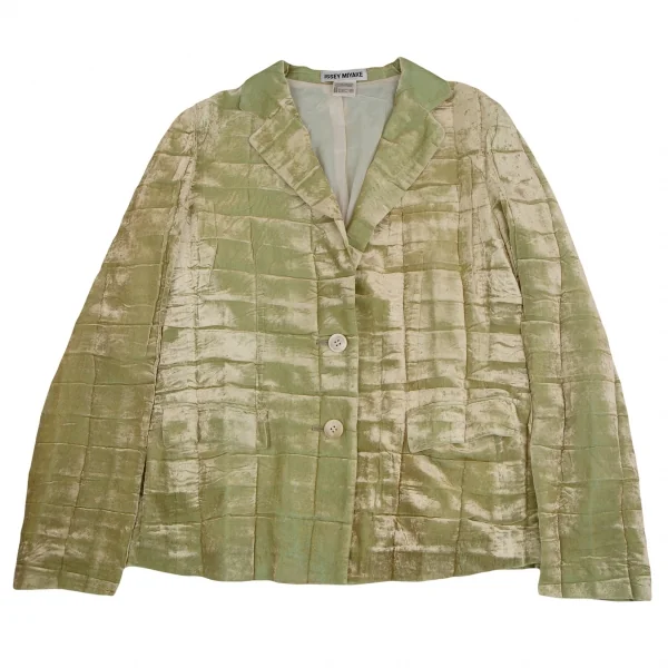 ISSEY MIYAKE Wrinkle Pleats Velor Jacket K-123444_002