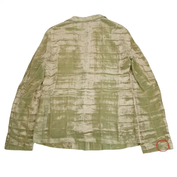 ISSEY MIYAKE Wrinkle Pleats Velor Jacket K-123444_015