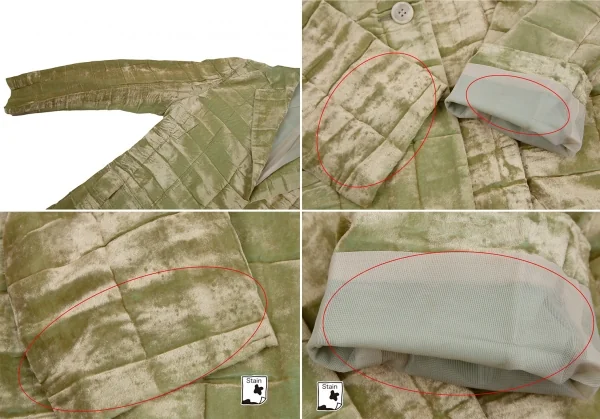 ISSEY MIYAKE Wrinkle Pleats Velor Jacket & Skirt K-123446_006