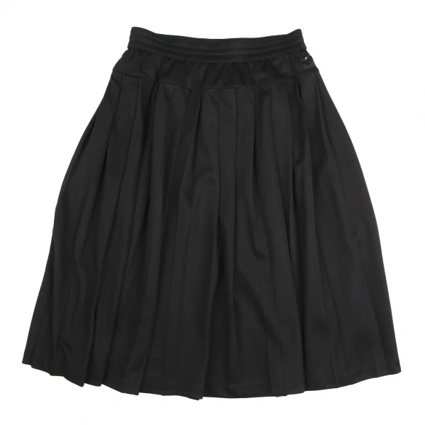 ブラックコムデギャルソン×ナイキBLACK COMME des GARCONS×NIKE ポリジャージープリーツスカート 黒S K-123498_002