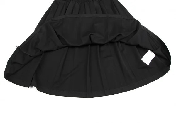 ブラックコムデギャルソン×ナイキBLACK COMME des GARCONS×NIKE ポリジャージープリーツスカート 黒S K-123498_007