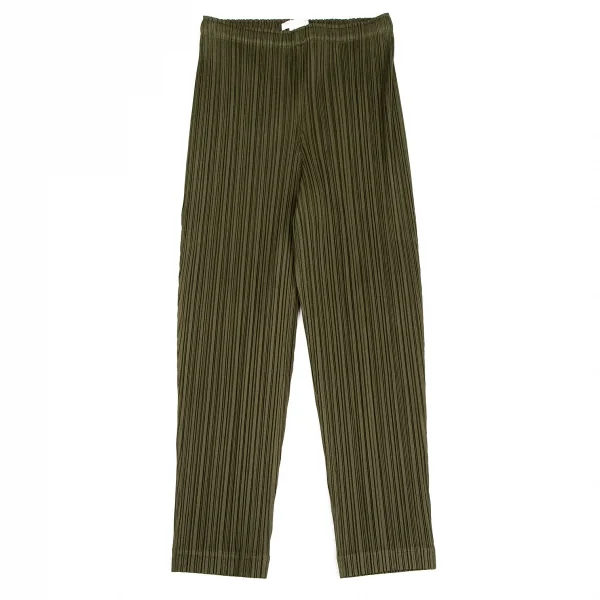 プリーツプリーズPLEATS PLEASE プリーツパンツ 緑2 K-123573_001