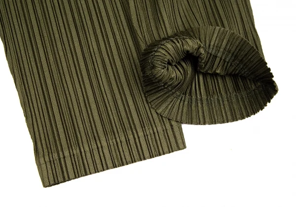 プリーツプリーズPLEATS PLEASE プリーツパンツ 緑2 K-123573_005