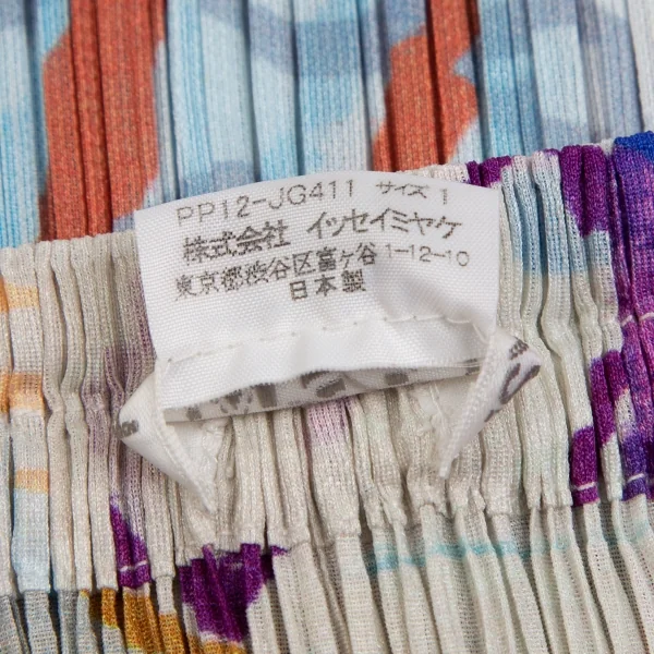 プリーツプリーズPLEATS PLEASE グラフィックプリントプリーツスカート マルチ1 K-123581_010