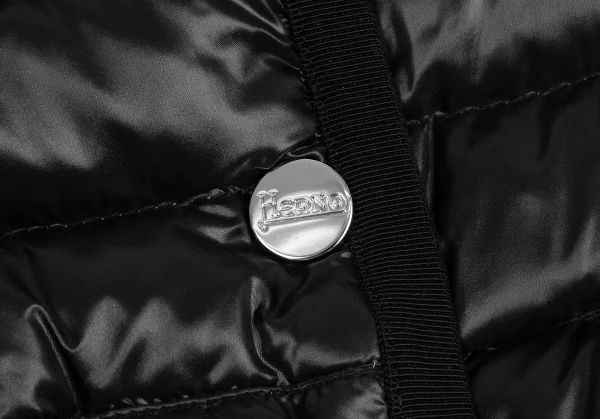 ヘルノHERNO ピンドットリバーシブルノーカラーダウンジャケット 黒42 K-123654_008