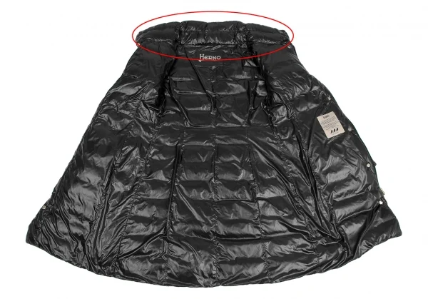 ヘルノHERNO スタンドカラーダウンコート 黒44 K-123655_010