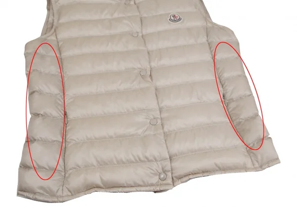 モンクレールMONCLER リアーネ パッカブルダウンベスト ベージュ2 K-123656_009