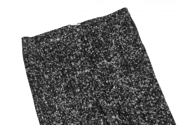 プリーツプリーズPLEATS PLEASE まだらプリントプリーツセットアップスーツ 黒グレー2 K-123664_013
