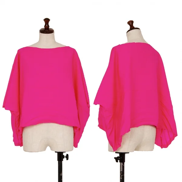 ISSEY MIYAKE me Pleated Poncho Top Pink F K-123666_001