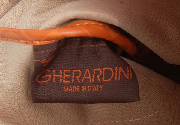 ゲラルディーニGHERARDINI ソフティ巾着モノグラムポーチ オレンジF K-123674_012