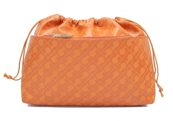 ゲラルディーニGHERARDINI ソフティ巾着モノグラムポーチ オレンジF K-123674_002