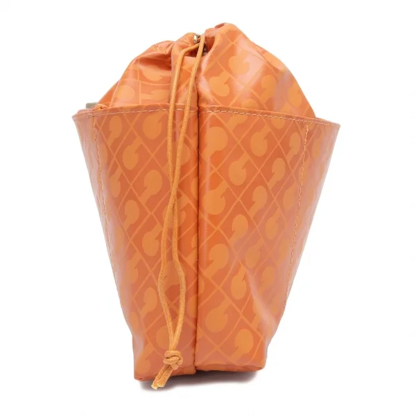 ゲラルディーニGHERARDINI ソフティ巾着モノグラムポーチ オレンジF K-123674_003
