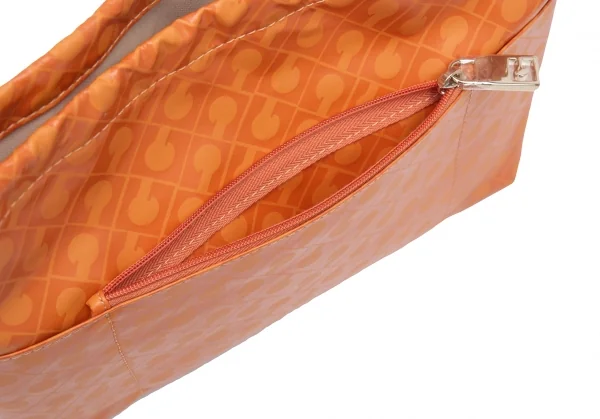 ゲラルディーニGHERARDINI ソフティ巾着モノグラムポーチ オレンジF K-123674_006