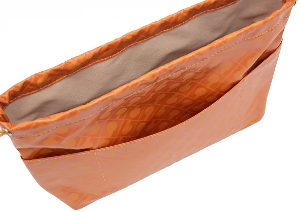 ゲラルディーニGHERARDINI ソフティ巾着モノグラムポーチ オレンジF K-123674_007