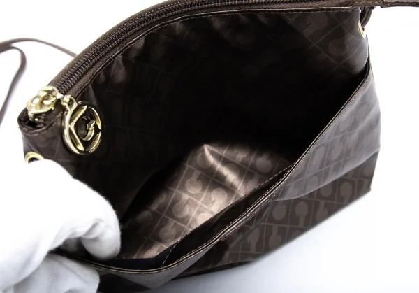 ゲラルディーニGHERARDINI ソフティモノグラムショルダーポーチ ブロンズF K-123675_011