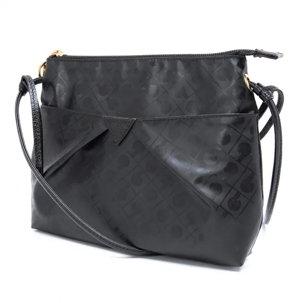 ゲラルディーニGHERARDINI ソフティモノグラムショルダーポーチ ブラック 黒F K-123676_001