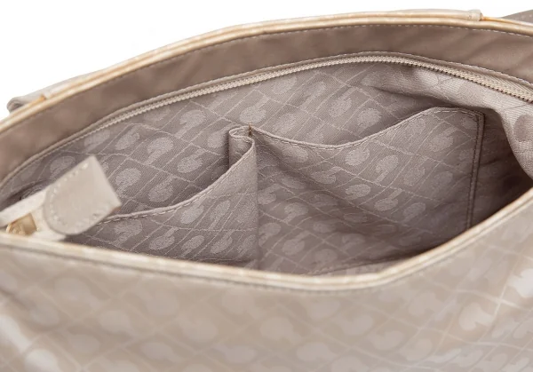 ゲラルディーニGHERARDINI ソフティモノグラムショルダーバッグ ベージュF K-123678_013