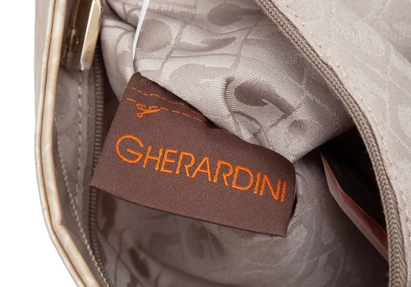 ゲラルディーニGHERARDINI ソフティモノグラムショルダーバッグ ベージュF K-123678_017